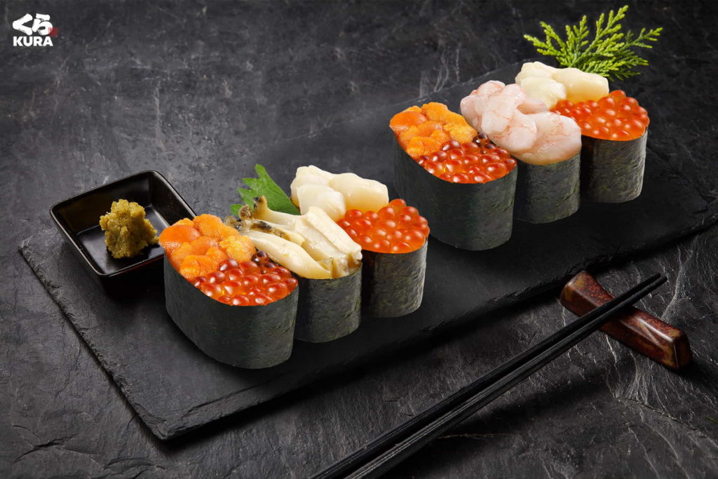 超高CP值的「鮭魚卵鮑魚奢華三貫」、「海之幸豪華三貫」都將在「鮪貝嚐鮮祭」限時登場。