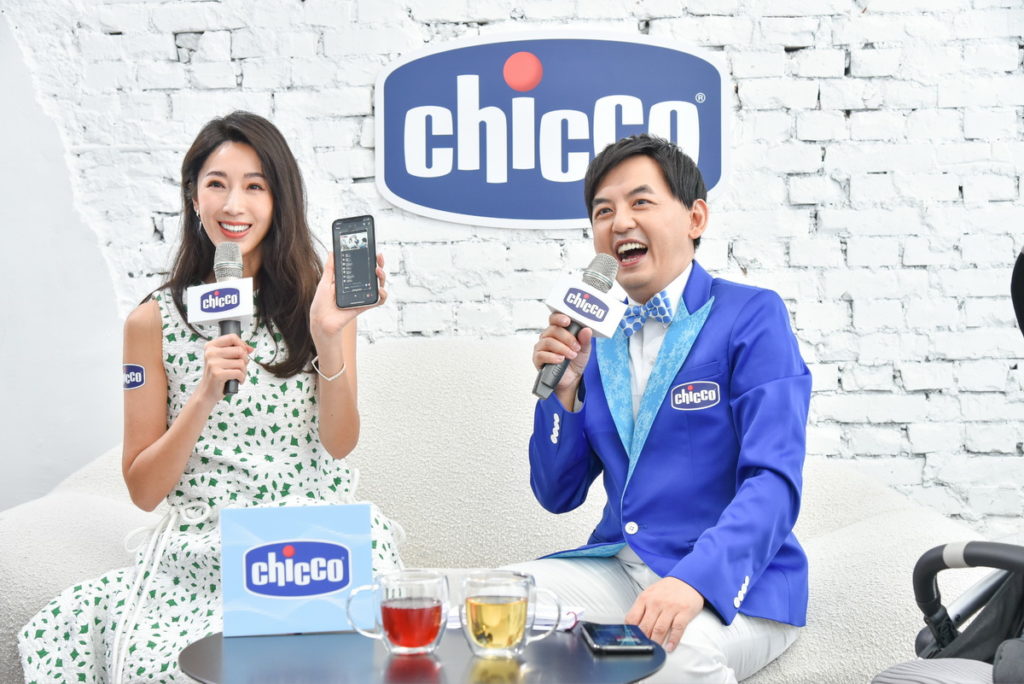 Chicco代言人隋棠與黃子佼出席直播活動(Chicco提供)