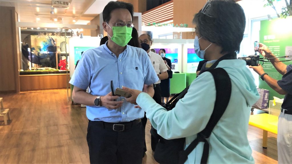 南屯國小校長蔡承憲分享闖關體驗心得。(圖/慈濟基金會提供)