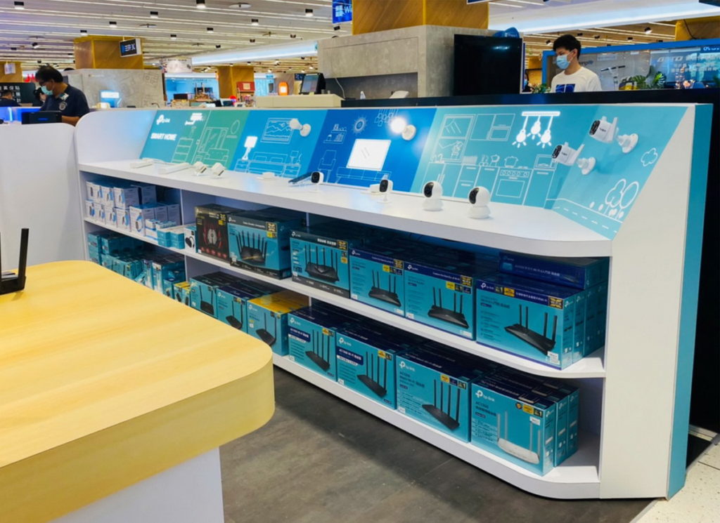 TP-Link 與良興攜手模擬所有智慧家庭需要的智慧場景,此次擴大櫃位展現全方位智慧生活體驗,以全新 Mesh Wi-Fi 為核心打造智慧家庭情境體驗區。