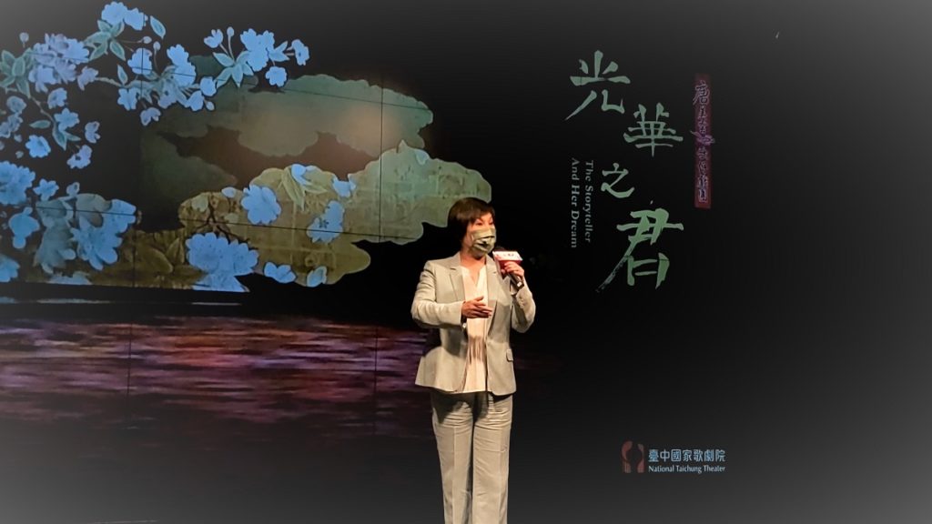 唐美雲飾演光華君,現場精彩演出片段。(圖/陳惠玲攝影)